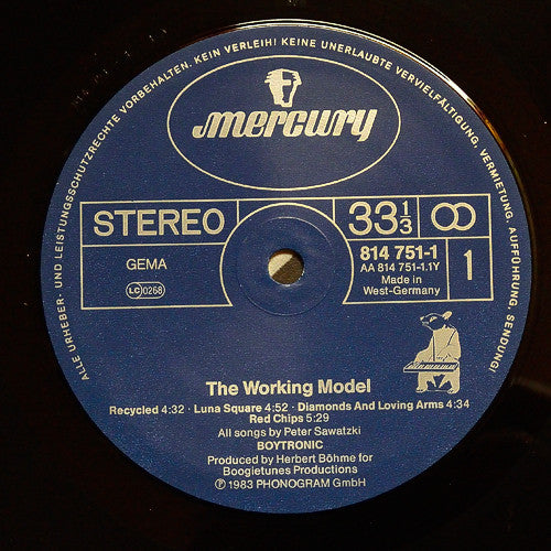 Boytronic : The Working Model (LP, Album)