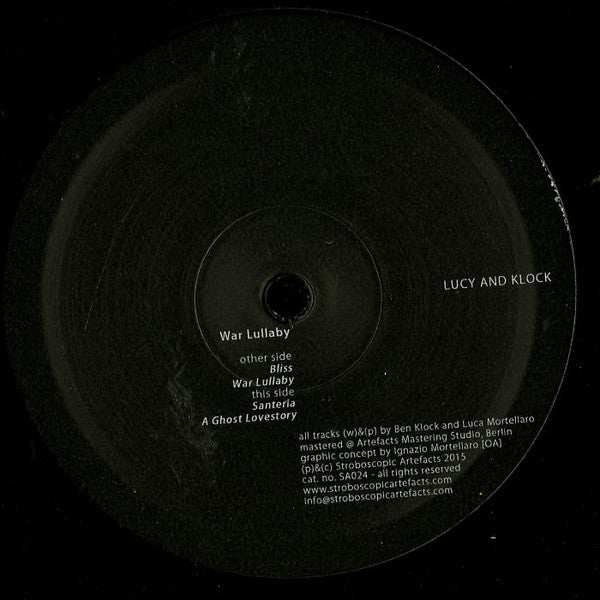 Lucy (12) And Ben Klock : War Lullaby (12")