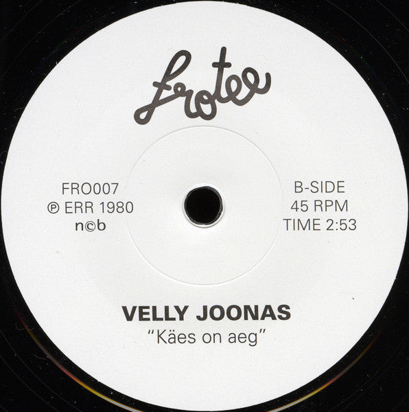 Velly Joonas : Stopp, Seisku Aeg! (7", Single)