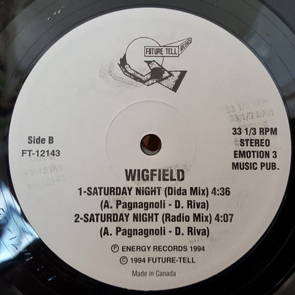 Wigfield* : Saturday Night (12", Promo)