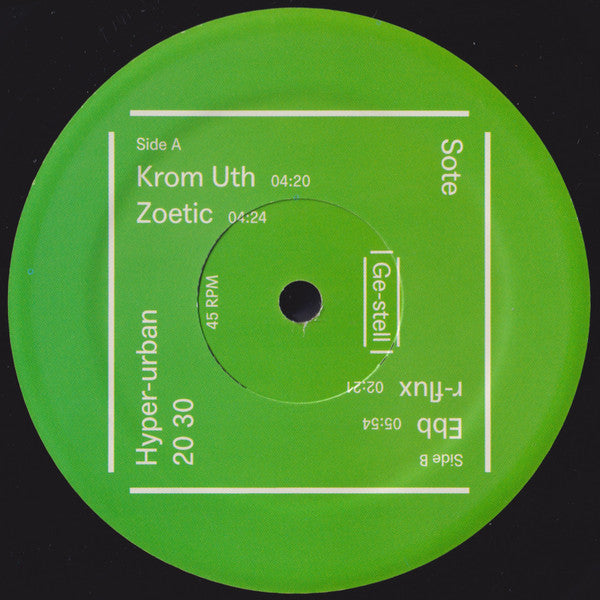 Sote - Hyper-urban 20 30 — back sleeve