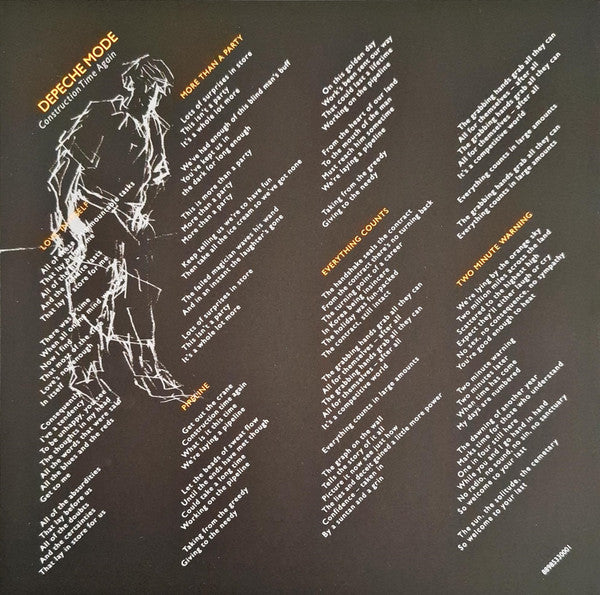 Depeche Mode : Construction Time Again (LP, Album, RE, RM, Gat)