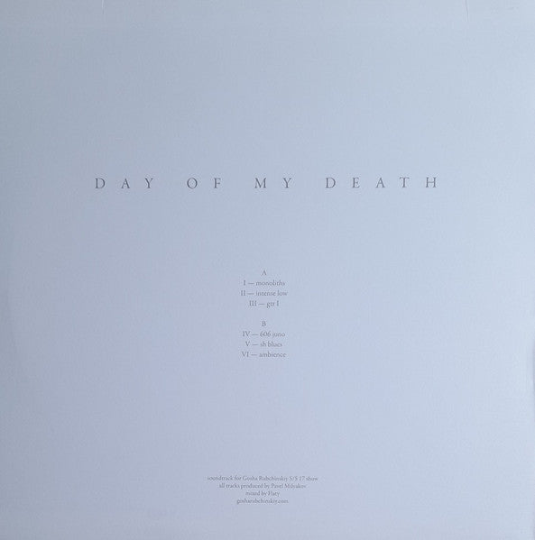Buttechno : Day Of My Death (LP, Album)