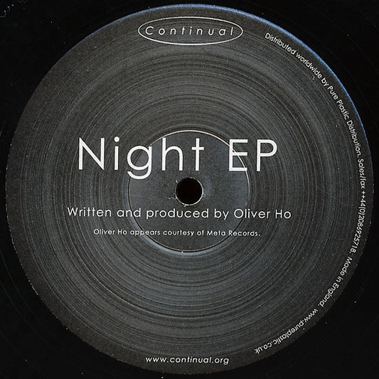 Oliver Ho – Night EP (12", EP) vinyl record | Paranoise Records