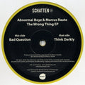 Abnormal Boyz & Marcus Raute – The Wrong Thing EP (10", Ltd, Yel) vinyl record | Paranoise Records