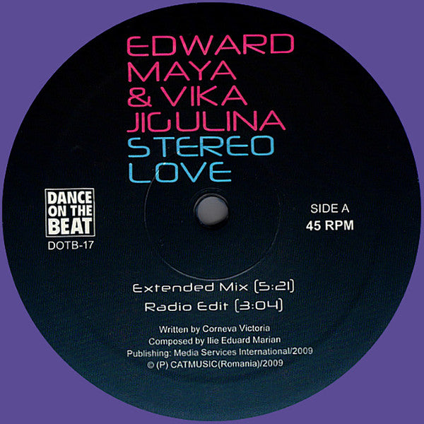 Edward Maya & Vika Jigulina – Stereo Love (12", Single, RE, Pur) vinyl record | Paranoise Records