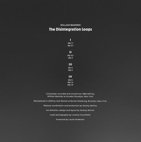 William Basinski – The Disintegration Loops (8xLP, Comp, Dlx, Num, RE, RM) vinyl record | Paranoise Records