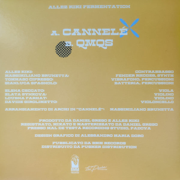 Allez Kiki Fermentation - Cannelé / QMQS — back sleeve