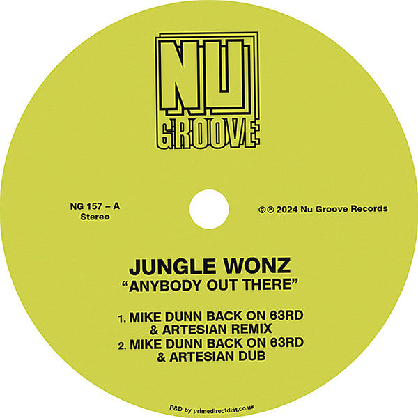 Jungle Wonz – Anybody Out There / 20 Paces From The Moon (12") vinyl record | Paranoise Records
