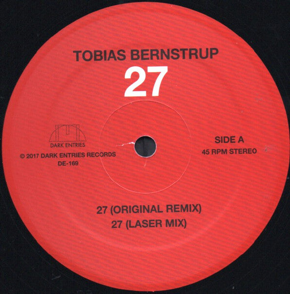 Tobias Bernstrup – 27 (12", RE, RM) vinyl record | Paranoise Records