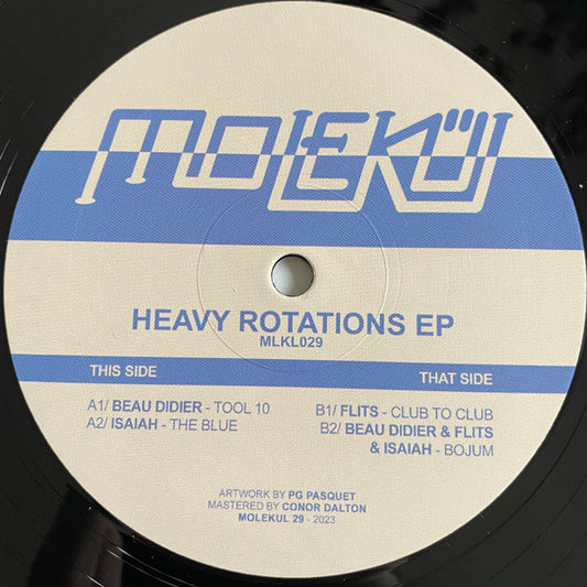 Beau Didier / Flits (4) / Isaiah – Heavy Rotations EP (12", EP) vinyl record | Paranoise Records
