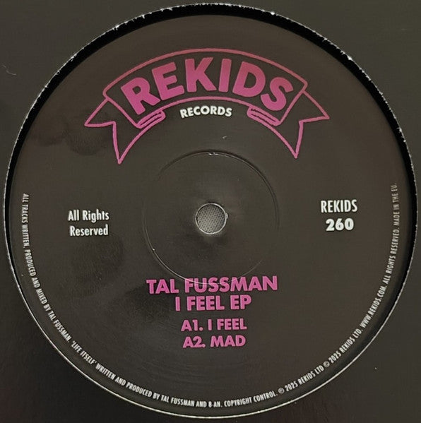 Tal Fussman - I Feel EP — front sleeve