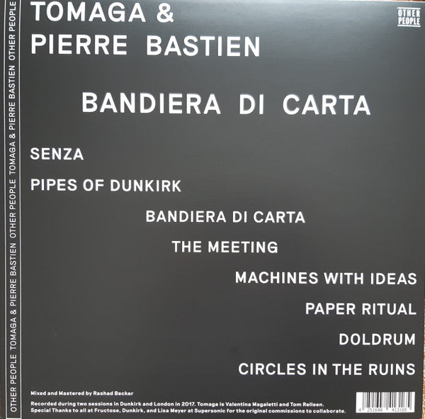 Tomaga  &  Pierre Bastien – Bandiera Di Carta (LP, Album, Cle) vinyl record | Paranoise Records