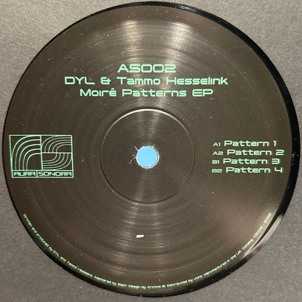 DYL (3) & Tammo Hesselink – Moiré Patterns EP (12", EP) vinyl record | Paranoise Records