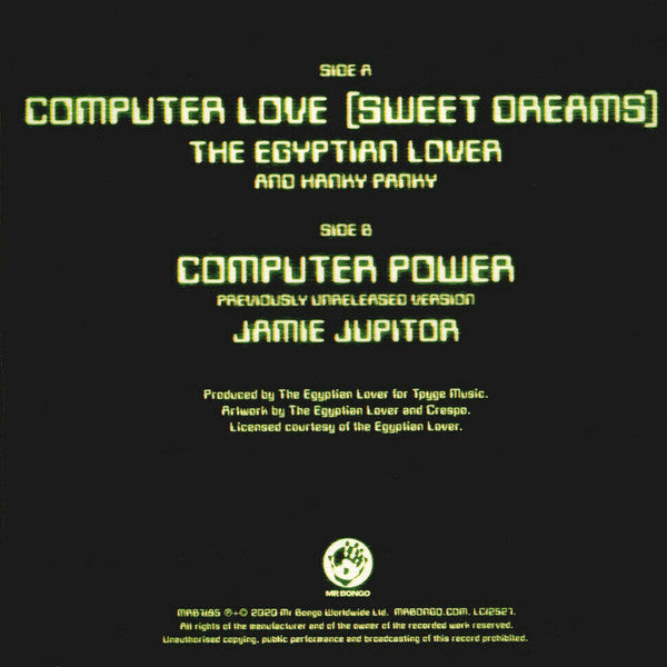 Egyptian Lover And Hanky Panky (2) / Jamie Jupitor – Computer Love (Sweet Dreams) / Computer Power (7", Ltd, RE, Neo) vinyl record | Paranoise Records