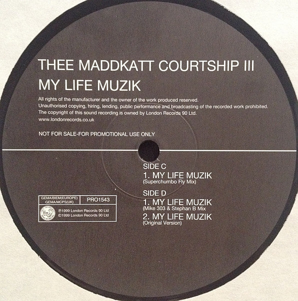 Thee Maddkatt Courtship – My Life Muzik (2x12", Promo) vinyl record | Paranoise Records