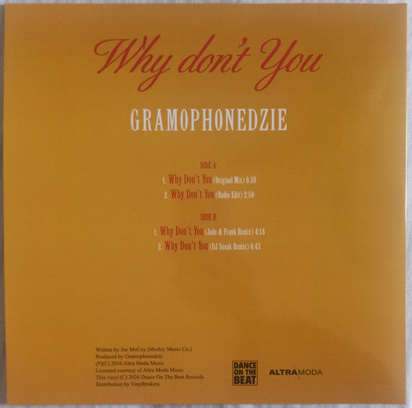 Gramophonedzie – Why Don't You (12", RE, Ora) vinyl record | Paranoise Records