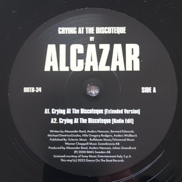 Alcazar – Crying At The Discoteque (12", RE) vinyl record | Paranoise Records