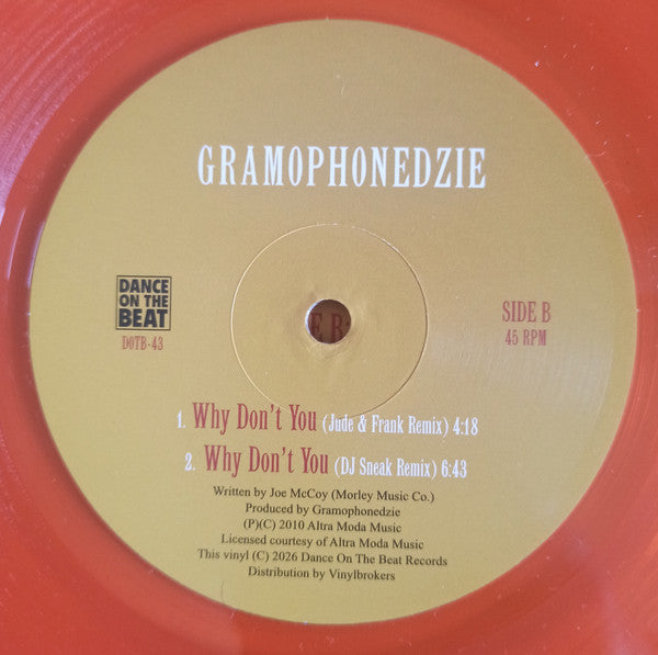 Gramophonedzie – Why Don't You (12", RE, Ora) vinyl record | Paranoise Records
