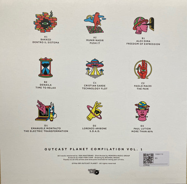 Various - Outcast Planet Compilation Vol.1 — back sleeve