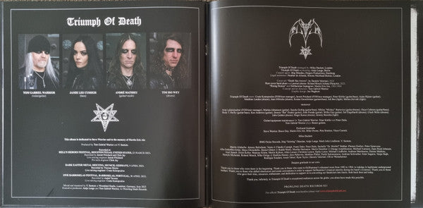 Triumph Of Death – Resurrection Of The Flesh (Triumph Of Death Live, 2023) (2xLP, Album, Ltd, Red + 7", Red) vinyl record | Paranoise Records
