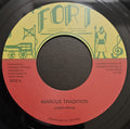 Justin Hinds – Marcus Tradition (7", RE) vinyl record | Paranoise Records