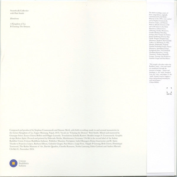 Soundwalk Collective with Patti Smith – Khandroma (LP) vinyl record | Paranoise Records