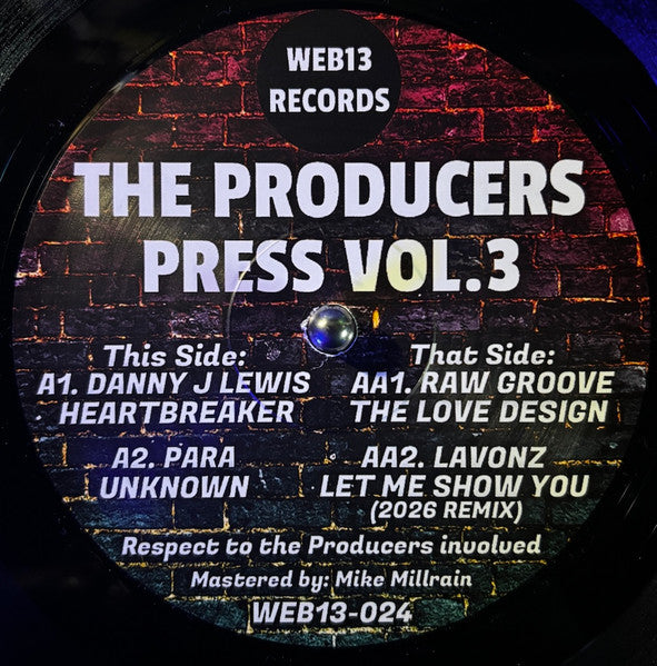 Various - The Producers Press Vol. 3 — back sleeve