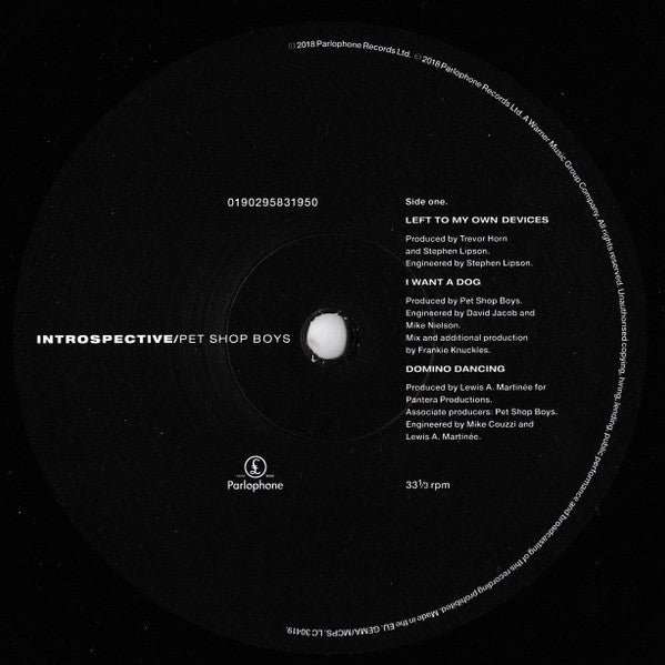 Pet Shop Boys – Introspective (LP, Album, RE, RM, 180) vinyl record | Paranoise Records