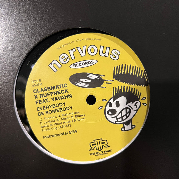 Classmatic X Ruffneck Feat. Yavahn – Everybody Be Somebody (12") vinyl record | Paranoise Records