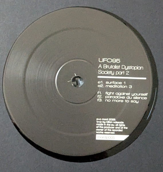 UFO95 – A Brutalist Dystopian Society - Part 2 (3x12", Album) vinyl record | Paranoise Records