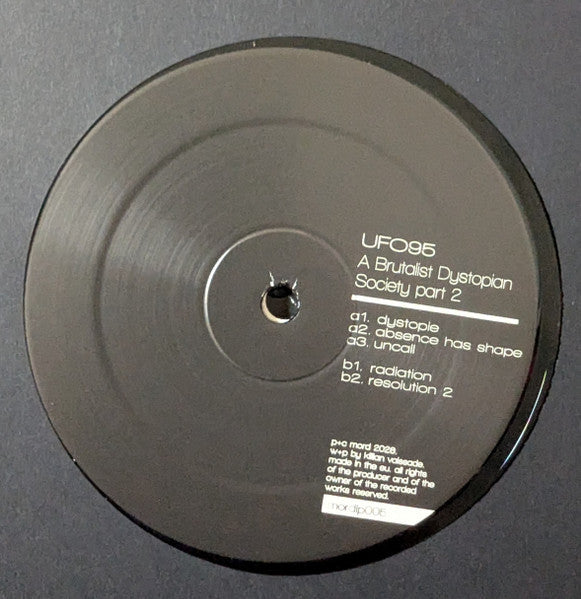 UFO95 – A Brutalist Dystopian Society - Part 2 (3x12", Album) vinyl record | Paranoise Records