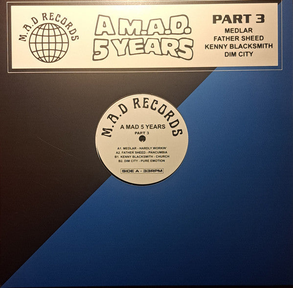Various – A M.A.D 5 YEARS Part 3 (12") vinyl record | Paranoise Records
