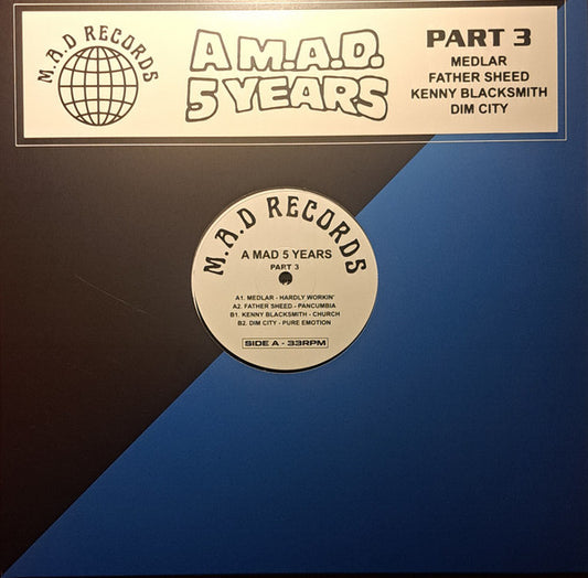 Various – A M.A.D 5 YEARS Part 3 (12") vinyl record | Paranoise Records