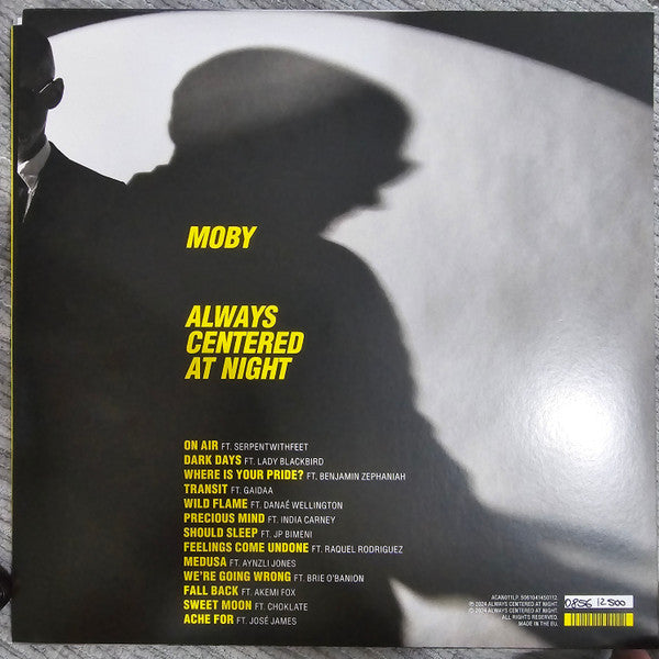 Moby – Always Centered At Night (2xLP, Album, Num) vinyl record | Paranoise Records