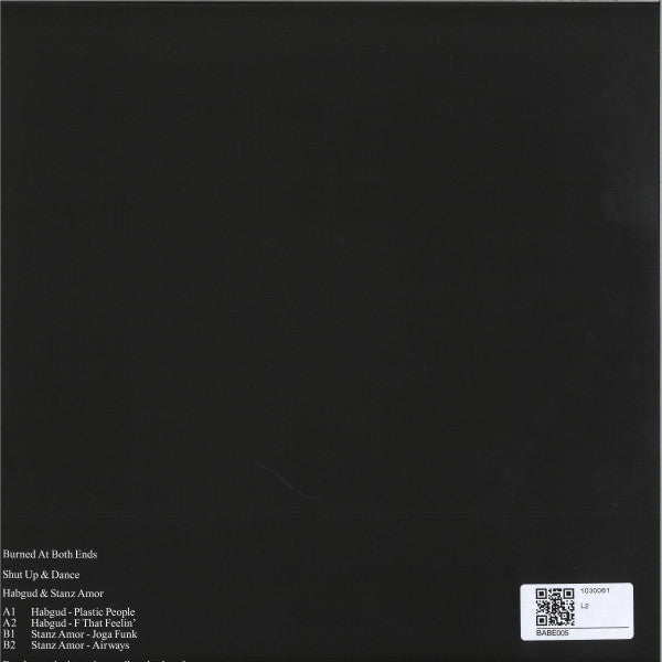 Habgud, Stanz Amor – Shut Up & Dance (12") vinyl record | Paranoise Records