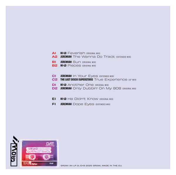 Various - Grow! For It — back sleeve