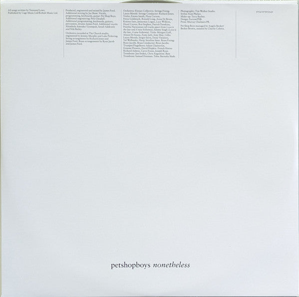 Pet Shop Boys – Nonetheless (LP, Album, Ltd, Gre) vinyl record | Paranoise Records