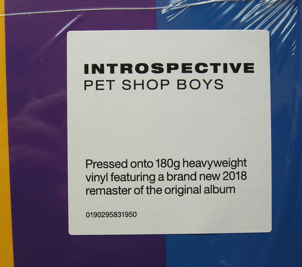 Pet Shop Boys – Introspective (LP, Album, RE, RM, 180) vinyl record | Paranoise Records