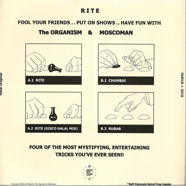 Organism, The & Moscoman - Rite — back sleeve