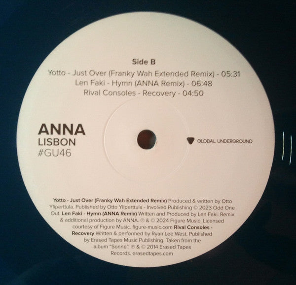 DJ Anna – Lisbon #GU46 (3xLP, Comp, Gre) vinyl record | Paranoise Records