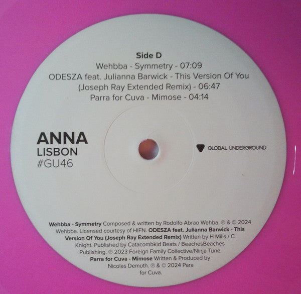 DJ Anna – Lisbon #GU46 (3xLP, Comp, Gre) vinyl record | Paranoise Records
