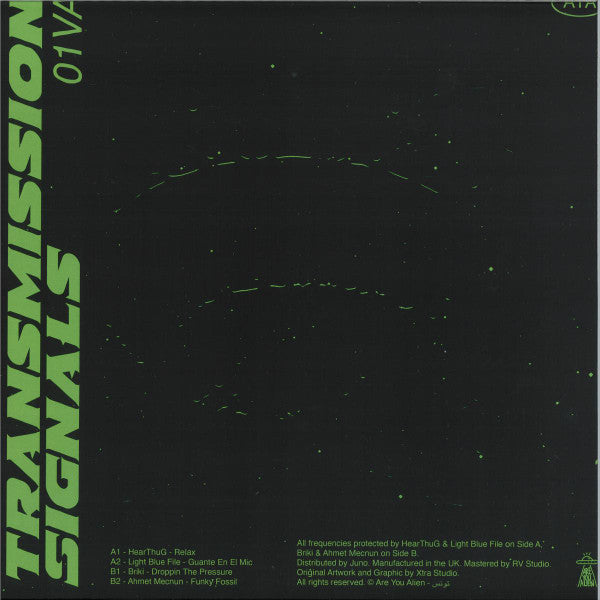 HearThuG, Birki, Light Blue File, Ahmet Mecnun – Transmission Signals (12") vinyl record | Paranoise Records