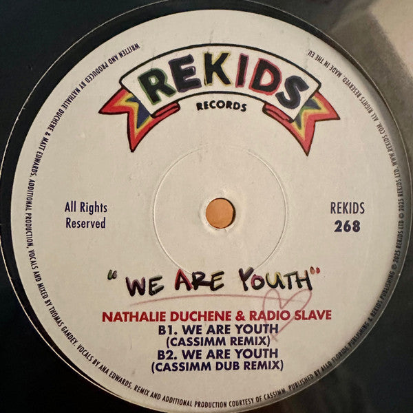 Nathalie Duchene & Radio Slave - We Are Youth — back sleeve