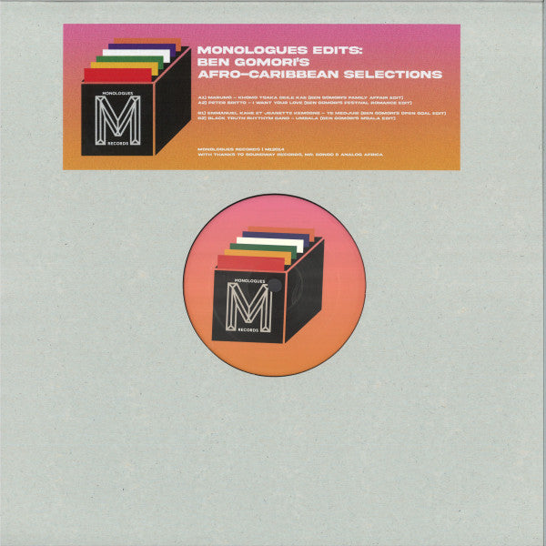 Various - Monologues Edits: Ben Gomori's Afro-Caribbean Selections — front sleeve