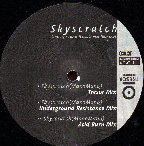 Ingator – Skyscratch (Mano Mano) - Underground Resistance Remixes (12") vinyl record | Paranoise Records