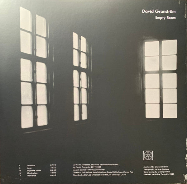 David Granström - Empty Room — back sleeve