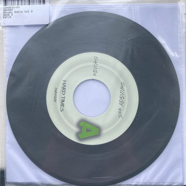 Shuggy Edits – Vol. 5 Hard Times (7") vinyl record | Paranoise Records