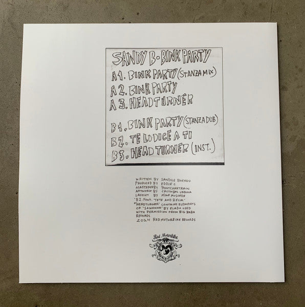 Sandy B – Bink Party (12", EP) vinyl record | Paranoise Records
