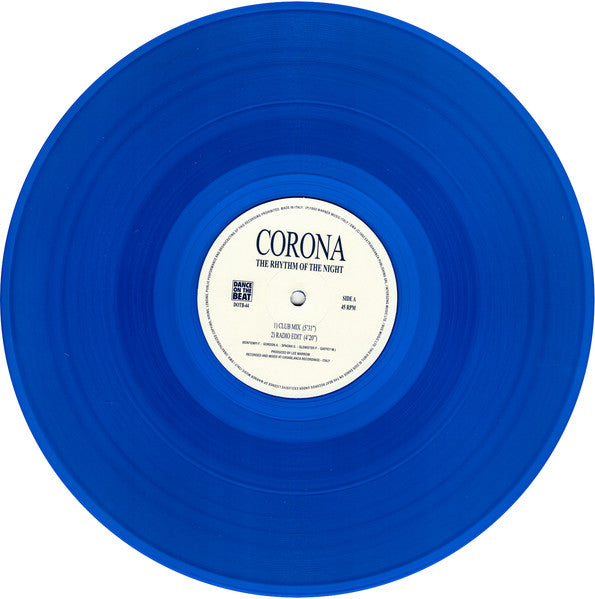 Corona – The Rhythm Of The Night (12", Blu) vinyl record | Paranoise Records